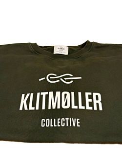 Klitmoller Collective Maja Womens XL Olive Green Organic Cotton Crew Sweatshirt