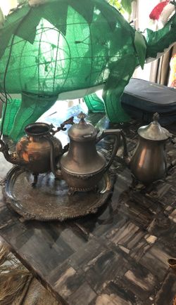 Silver teapots