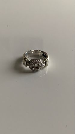 David yurman Madison pave diamond buckle ring