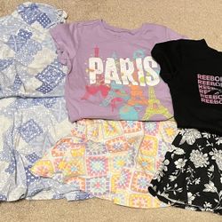 Girl Clothes Skorts and Shirts