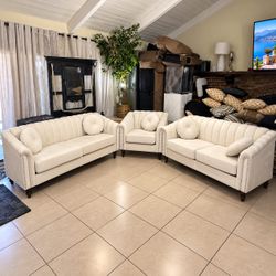 3 piece living room sofa | loveseat | chair set