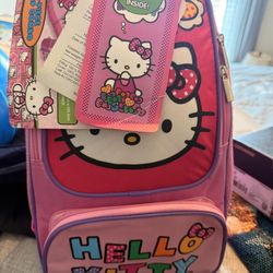 Hello Kitty Backpack with Sleeping bag