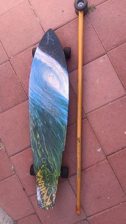 Kahuna Longboard w/ Paddle (Surf Style Skateboard)