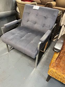 Gray Alexis modern chair (in store)
