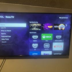 44inch roku tv with mount