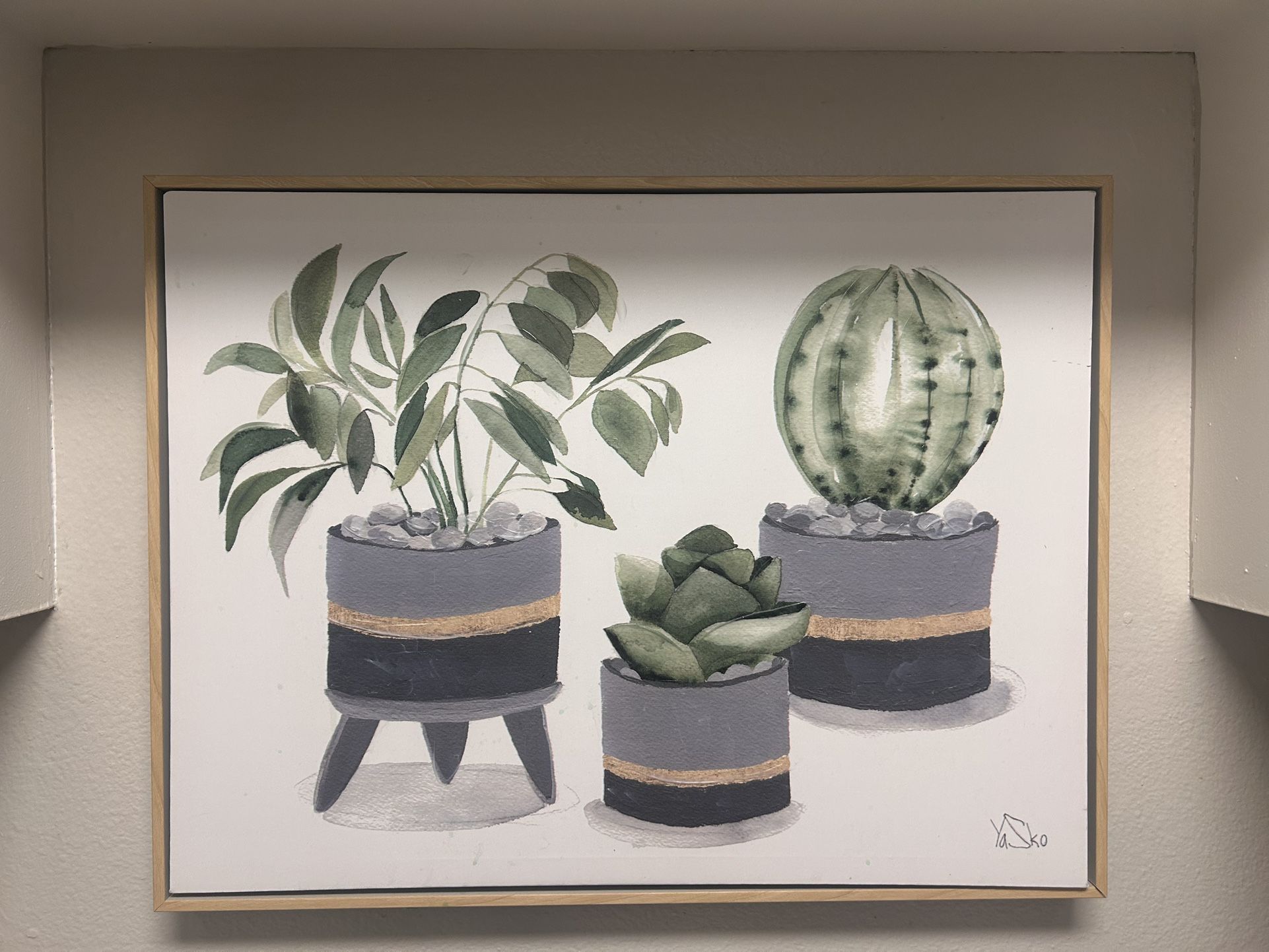 Succulent Canvas Art