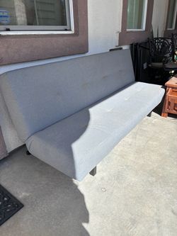 Grey futon