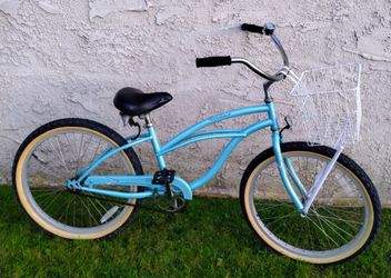 Women's Firmstrong 24" Beach Cruiser bike bicicleta basket