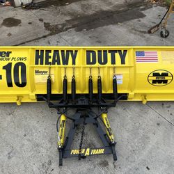 Meyers 10 Ft Power Angle Snowplow 