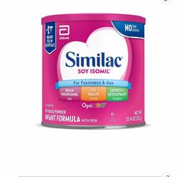 Similac Soy Isomil Infant Formula 12.4 oz (9 cans)