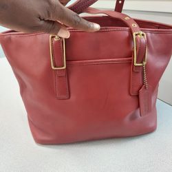 Authentic Coach Leather Tote - The Legacy Market Tote (Style 9847)