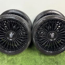 New 26 inch gloss black tis wheels and atturo tires 305/30r26