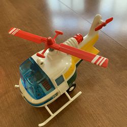 Battery Operated Helicopter By Maxwell From 1970’s-Fashing Engine Light As It Moves Around