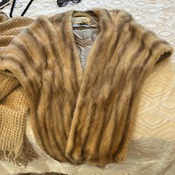 Vintage Mink Shawl