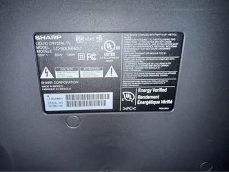 Sharp 60 inch &  Samsung 65 inch. Please see description.