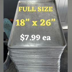 FULL SIZE 18”x26” sheet pan - Restaurant Bakery equipment - Baking cookie pan  