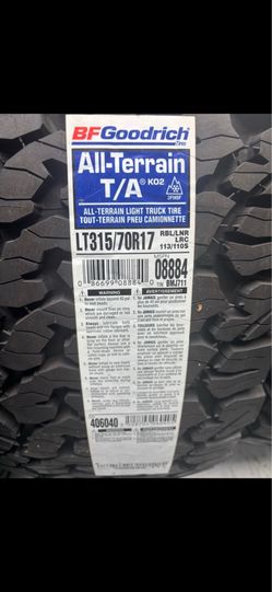 35x12.50 20 BFG ko2 qty 5 new