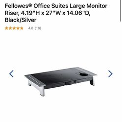 Fellowes office monitor riser 