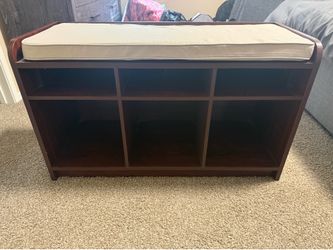 Bench with shoe storage