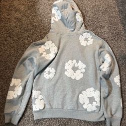 Denim Tears White/Gray Hoodie – Men’s Size M * Denim Tears Two-Tone White & Gray Hoodie Size M * Authentic Denim Tears White & Gray Pullover Hoodie –