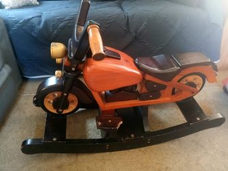 Harley motorcycle rocking kids toy