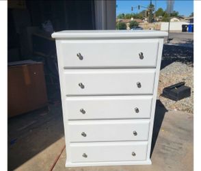 White 5-Drawer Tall Dresser Chest or a black one