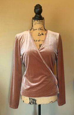 Madewell Velvet Wrap Top Women's Size Medium