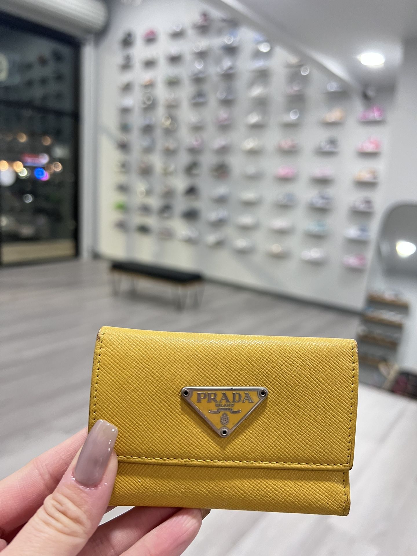 Authentic Prada Saffiano Leather Key Case