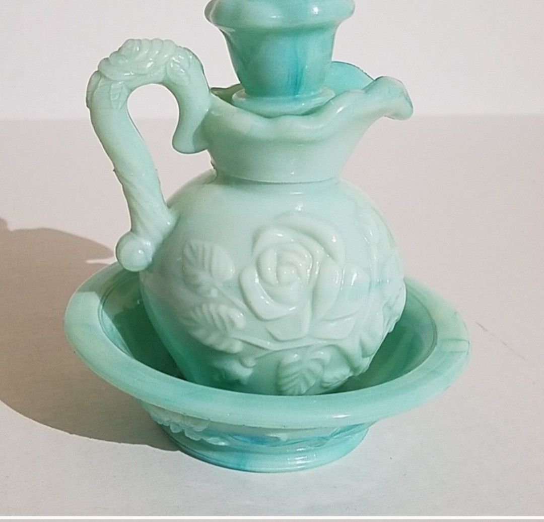 Vintage Avon Milk Glass decanter