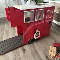 Horse And Horse Trailer For 18 Inch Dolls