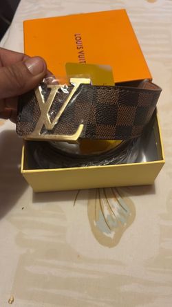 Louis Vuitton Damier Ebene LV Initiales Belt
