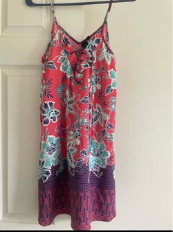 Floral Print Spaghetti Strap Mini Dress