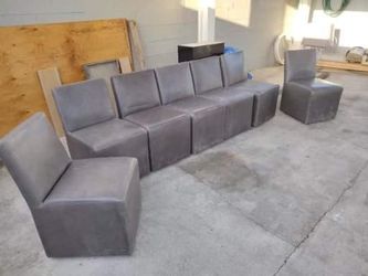 Gray Leather Chairs