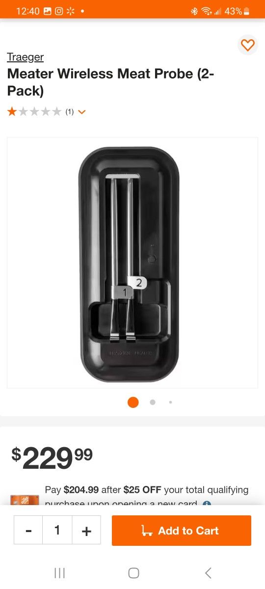 TRAEGER X MEATER WIRELESS MEAT THERMOMETER 2 PACK for Sale in Visalia, CA -  OfferUp