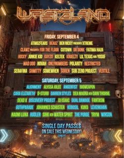 1x  2-Day VIP Wasteland wristband
