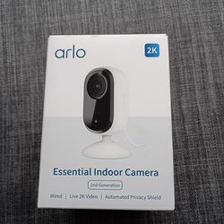 Arlo 2K Essential Indoor Camera (2nd Gen) – Brand New in Box