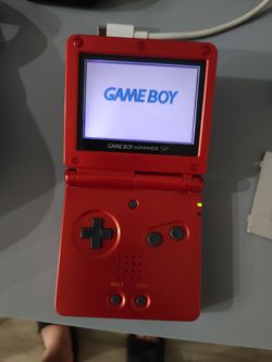 Nintendo Game Boy Advance SP AGS-001 Flame Red