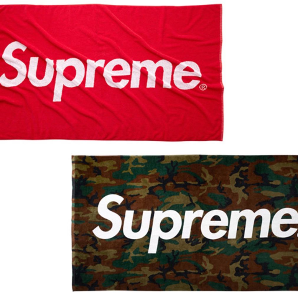 Supreme Red Abstract Beach Towel – On The Arm
