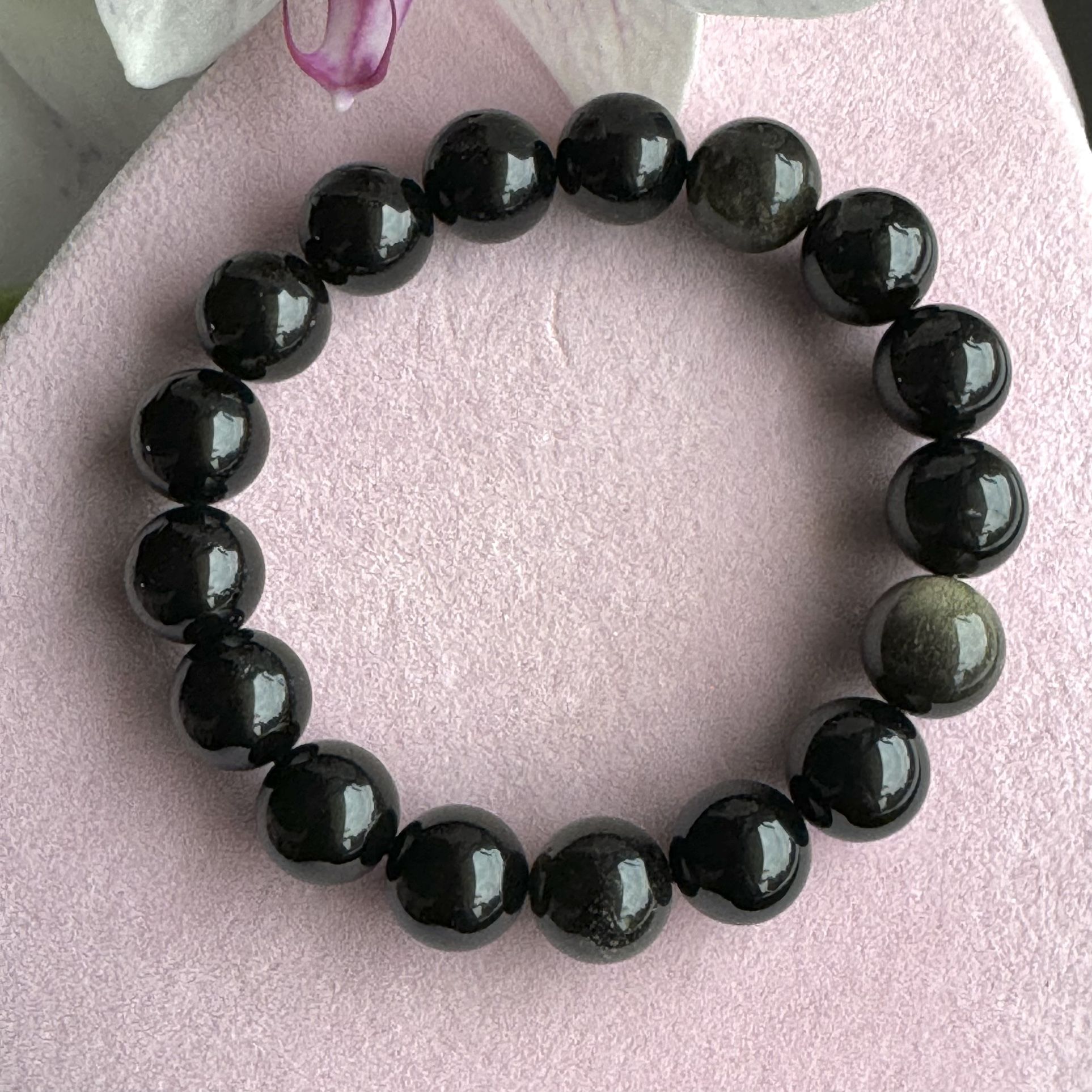12mm Golden Obsidian