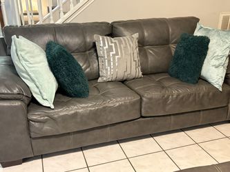 Dark Grey Couches And ottoman: Extra Large