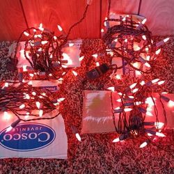 4 strands Orange Christmas lights