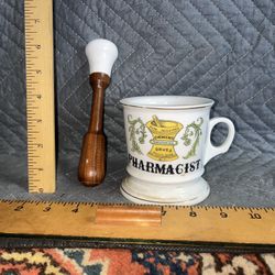 Vintage Pharmacist Apothecary Cup & Pestle