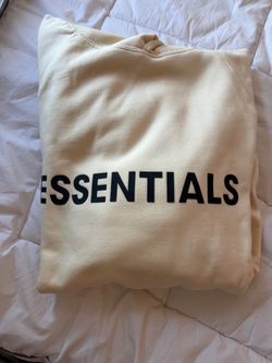 Essentials hoodie cream L