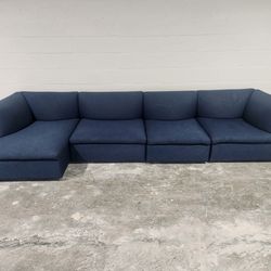 Large blue couch