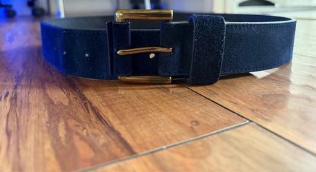 Polo Ralph Lauren Men's Roller-Buckle Suede Belt Sz 32