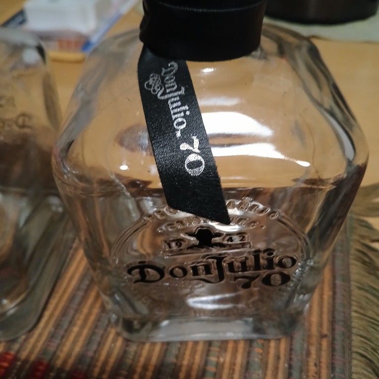 Black Label DON JULIO 70th Anniversary Empty Collectable Bottles