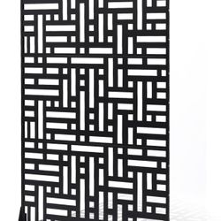Metal Privacy Screen, 47" W x 76" H, Outdoor Privacy Screens 3-Panel