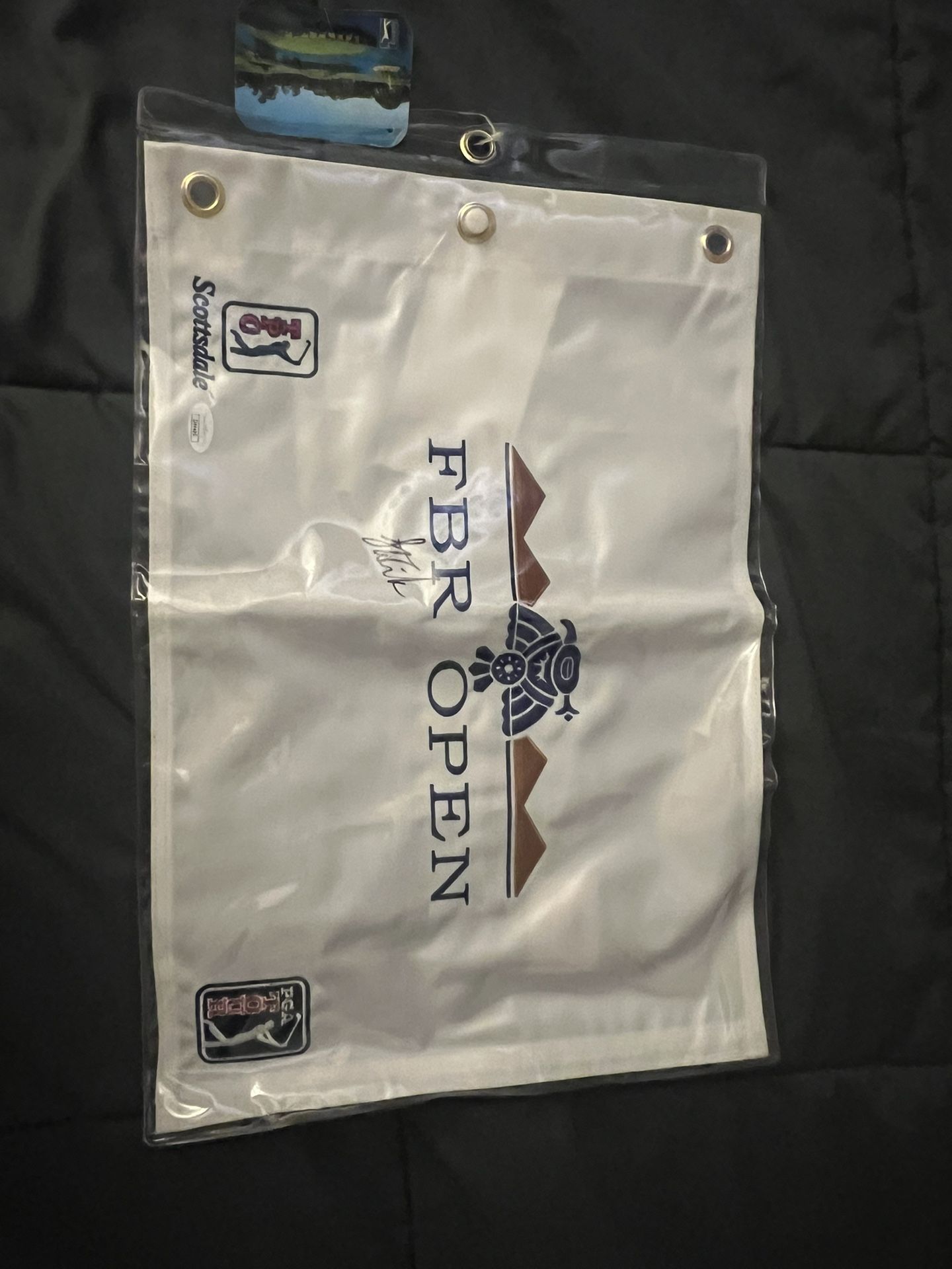 Fbr Open Golf Flag Tpc Scottsdale Stewart Cink Auto
