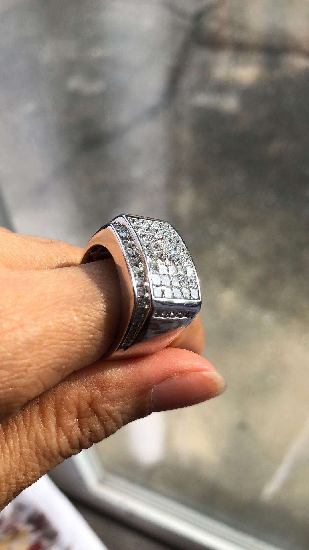 Men Diamonds Ring- Beautiful All Diamonds $2,500