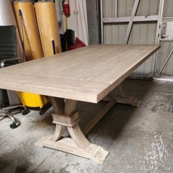 Grey Dining Table - Extendable 